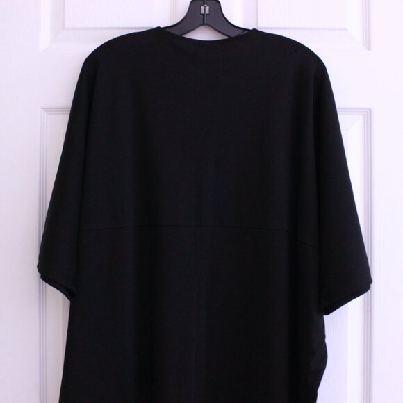 COS Oversized 100% Cotton Black V-Neck Relaxed Dress - Picture 9 of 10
